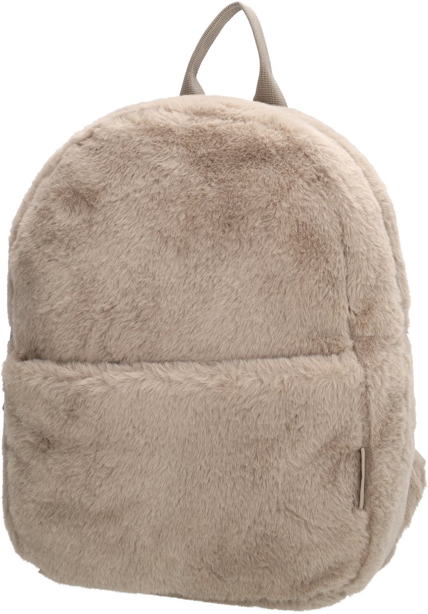 Beagles Barakaldo Rugzak - Bontlook - Ritssluiting - Flessenhouders - Dames Rugtas - Trendy Rugzak - Daypack - Lichttaupe