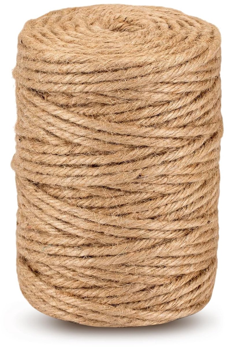 MTTProducts - Jute Koord - Natuurlijke Sisal Touw - Sterk en Duurzaam - 4 mm x 60 m - Geschikt voor Doe-Het-Zelf Klussen - Voor Tuin en Verpakking
