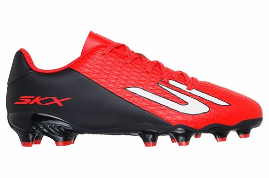 Skechers Kinder Voetbalschoen SKX_2 Rood Zwart