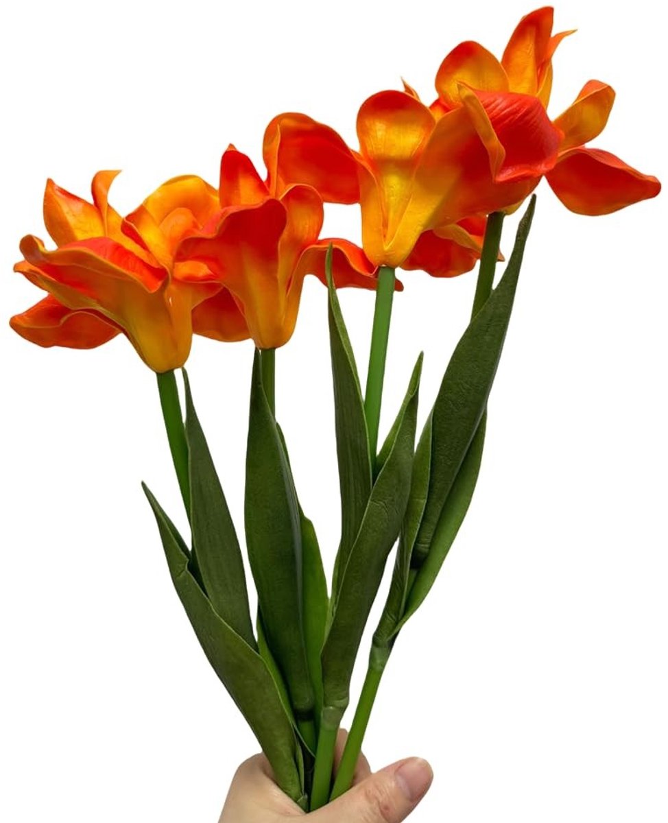 NTHProducts - Kunstbloemen Iris - 4 Stuks - Lange Stelen - 18 Inch - Perfect voor Tafeldecoratie - Geschikt voor Bruiloften en Feesten - Kunstbloemen v...