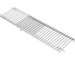 Verstelbare Warmteplaat 50-89 cm voor Barbecues, Roestvrij Staal, Geschikt voor Diverse Modellen zoals Enders, Burnhard en RÖSLE, Ideaal voor Perfecte Grillresultaten