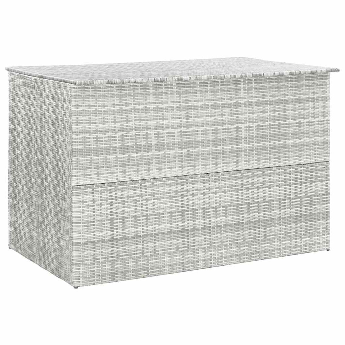 vidaXL - Tuinbox - 150x100x100 - cm - poly - rattan - lichtgrijs