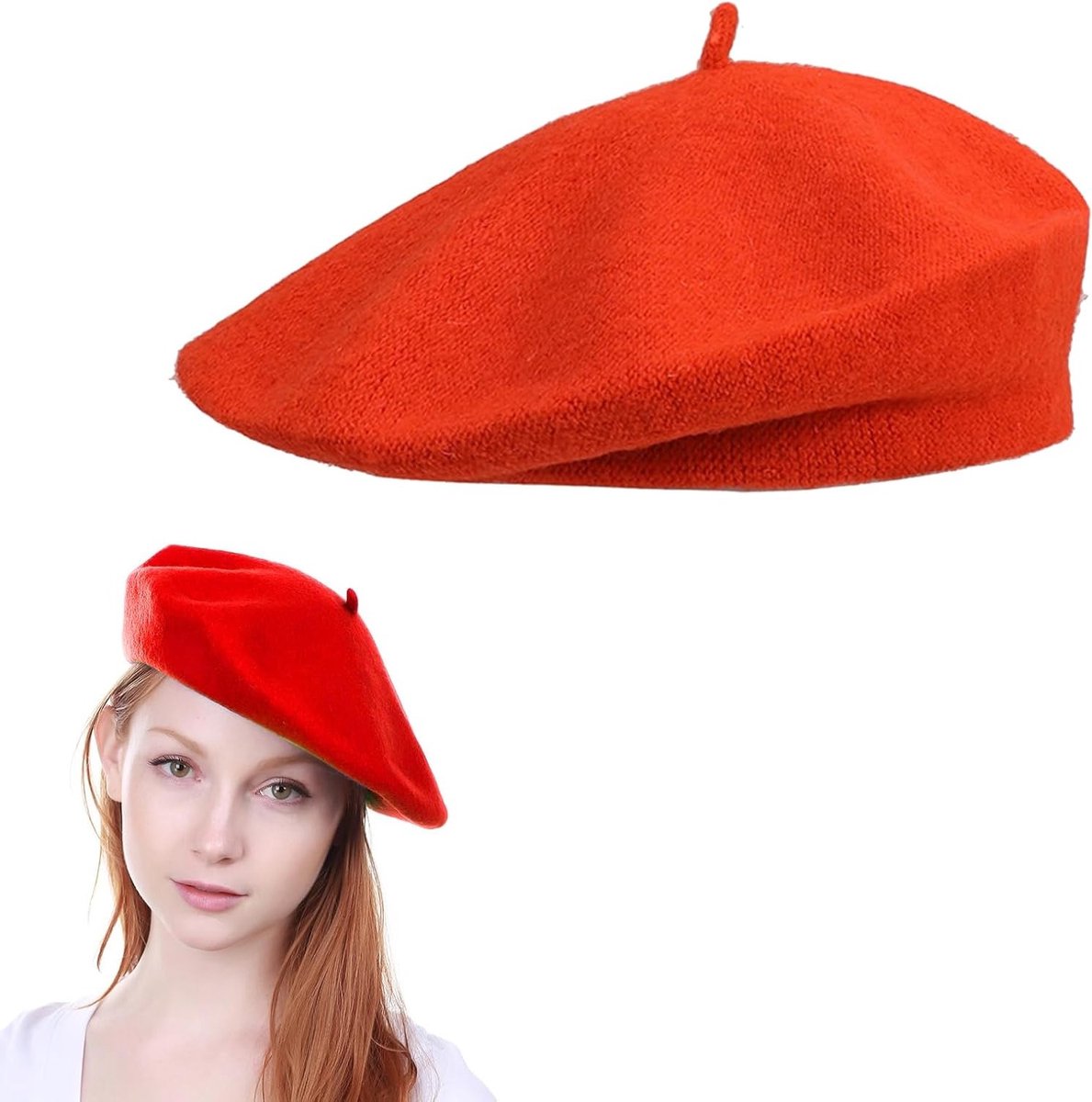 Stijlvolle Beret Hoed voor Dames en Meisjes - Ademend en Modebewust voor de Winter