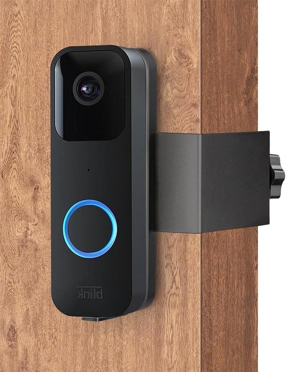 Deurbel Mount - Videodeurbel Bevestiging - Huis Beveiligen - Geen Boren Nodig - 1.5-6.6 cm Deurdikte - Zwart/Zilver