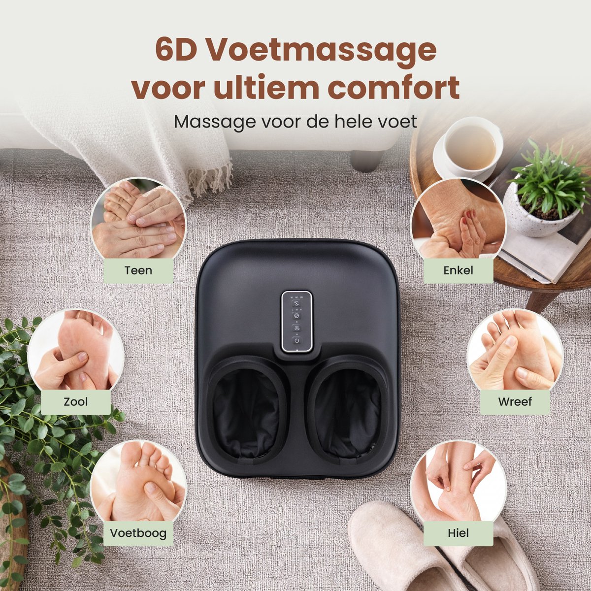 Medivéra Shiatsu Voetmassage met Warmte en Compressie thumbnail 5