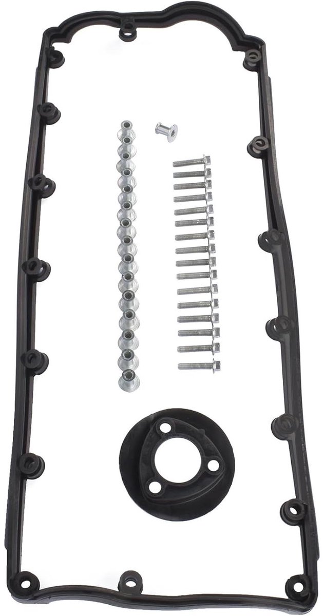 Kleppendekselpakking Set - Motoronderdeel - Motoronderhoud - Inclusief Schroeven - 24 cm - Zwart