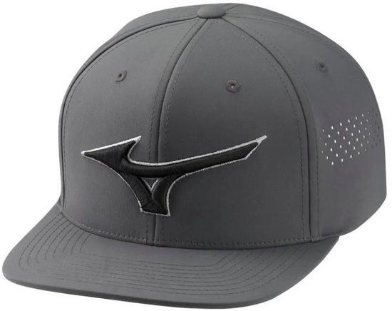 Mizuno Tour Flat Snapback Dark Charcoal van Mizuno — afbeelding 2