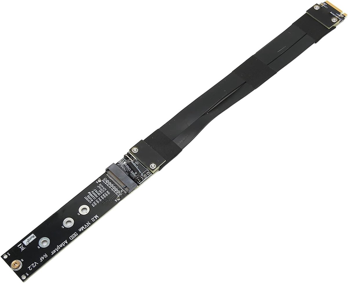 M.2 NVMe SSD Extension Cable - PCB R44SF M.2 To PCI E 3.0 X4 Extension Cable - 32G/bps Key Extender voor Linux - 15cm Lengte
