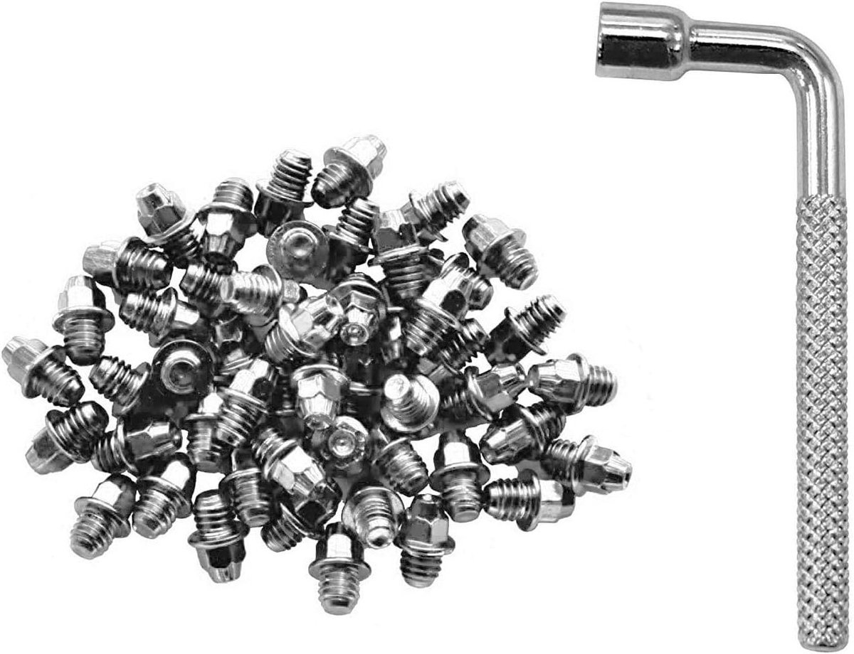 Pedaalpennen - Fiets Pinnen - Verbeter Grip - 50 Stuks - M4 x 5 mm - Zilver