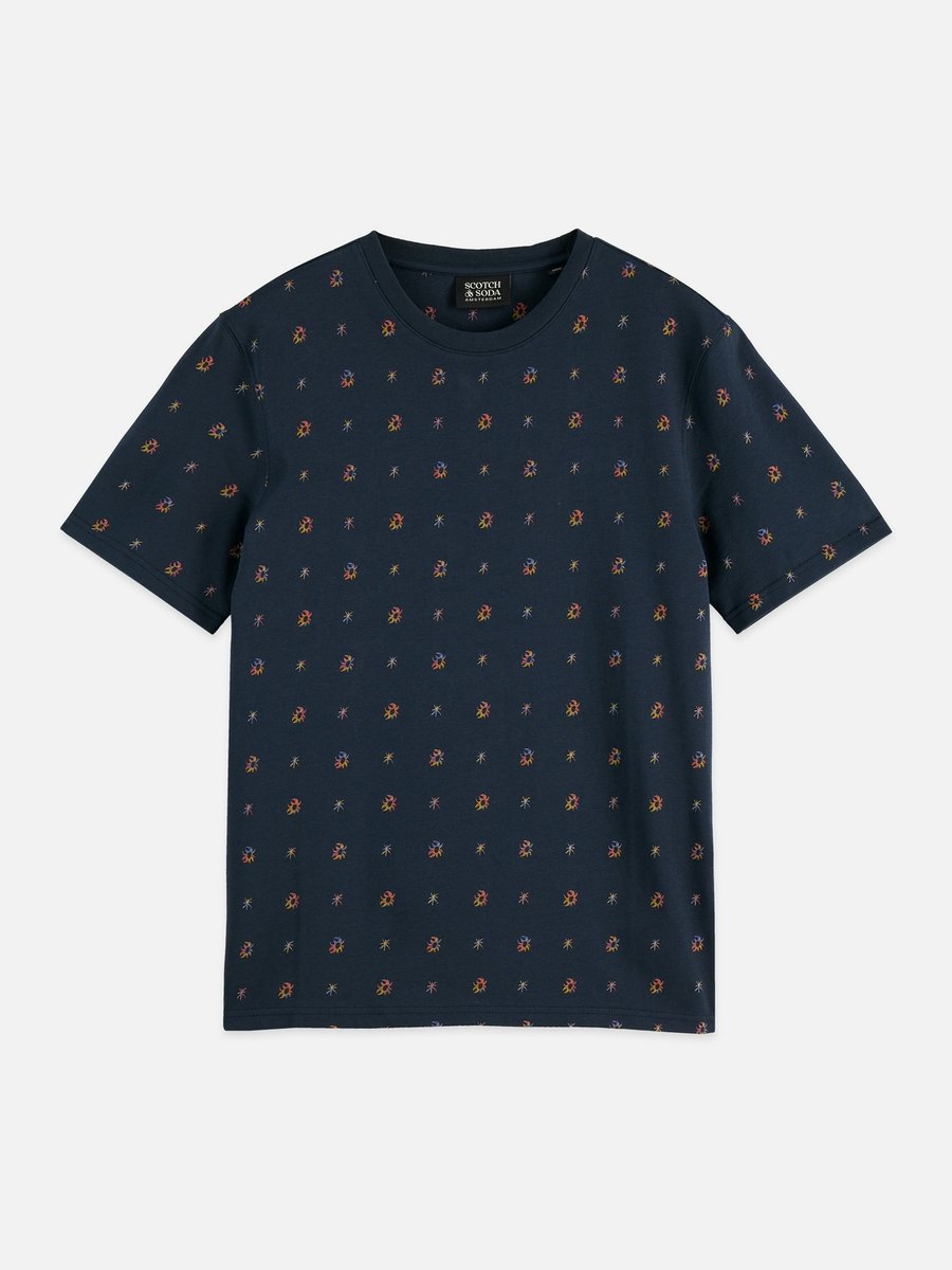 Scotch & Soda Micro-Printed Regular-Fit T-Shirt