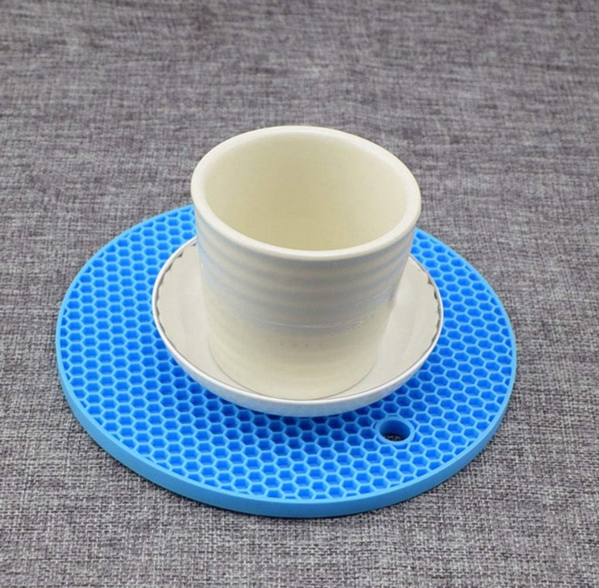 Siliconen Onderzetters - Mok Matten - Tafel Beschermen - Extra Dik - 17 cm Diameter - Bruin