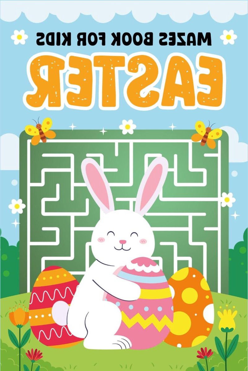 Paas Puzzelboek - Doolhof Spelletjes - Kinderen Leren Denken - Ontwikkel Kinderlijk Inzicht - 15 x 23 cm - Niet gespecificeerd