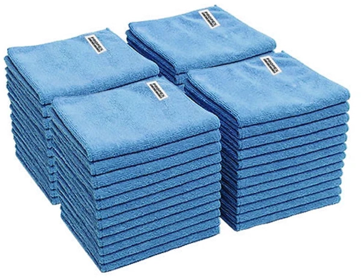 Propex microvezeldoek blauw 40 x 40 cm (48 stuks) - Schoonmaakmiddelen - Facilitair