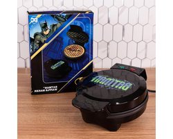 Wafelijzer Batman - Wafelmaker Keuken - Ontbijt Maken - Batman Logo Vorm - 26.8 x 13 x 21 cm - Zwart
