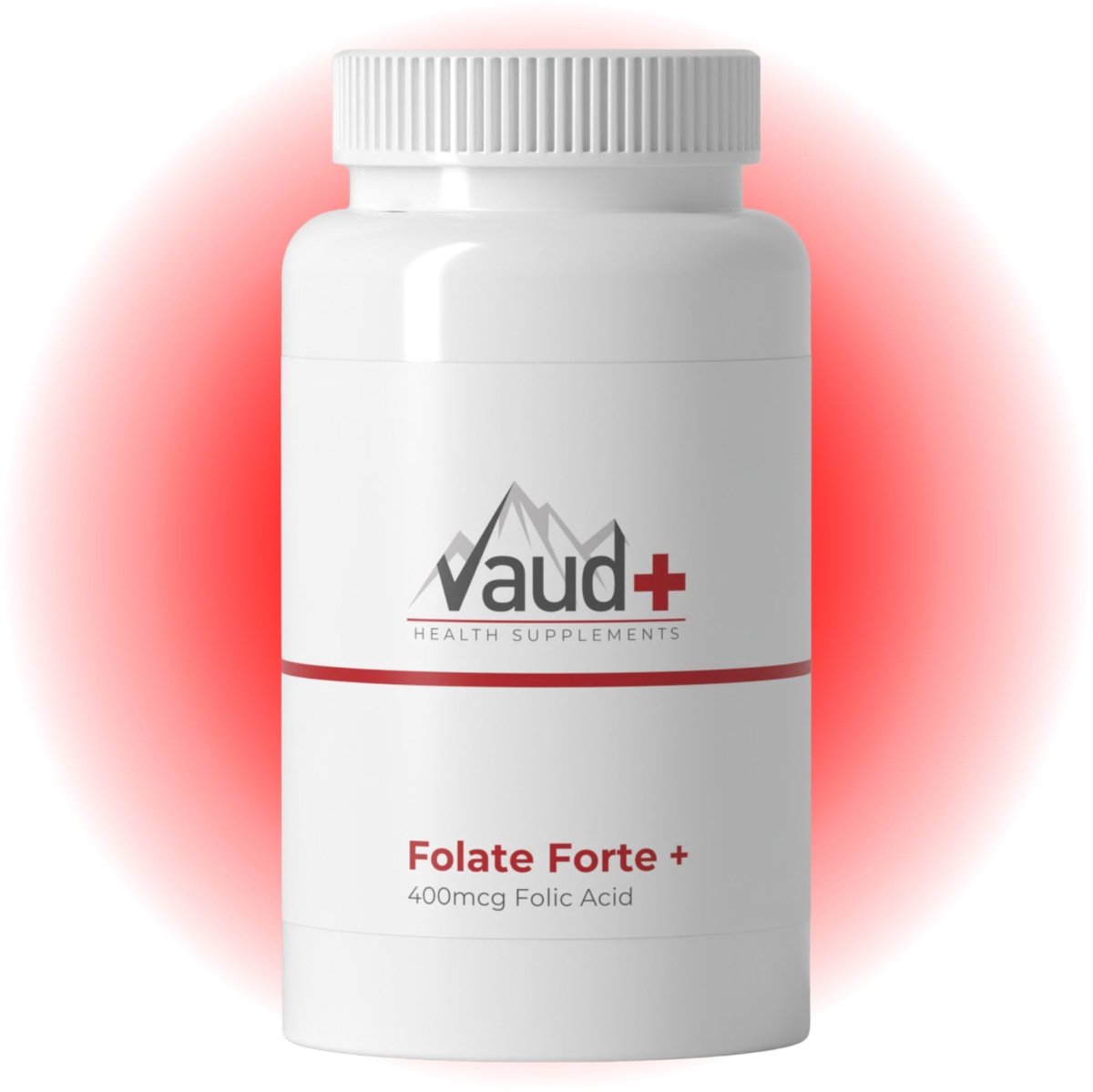 Vaud Folate Forte Capsules - Actief Foliumzuur (Quatrefolic 400mcg) - Ondersteuning bij Kinderwens en Zwangerschap - Folaat Supplement ter Ondersteuning van Weefselgroei, Celvorming en Tegen Vermoeidheid - Foliumzuur Tabletten Alternatief
