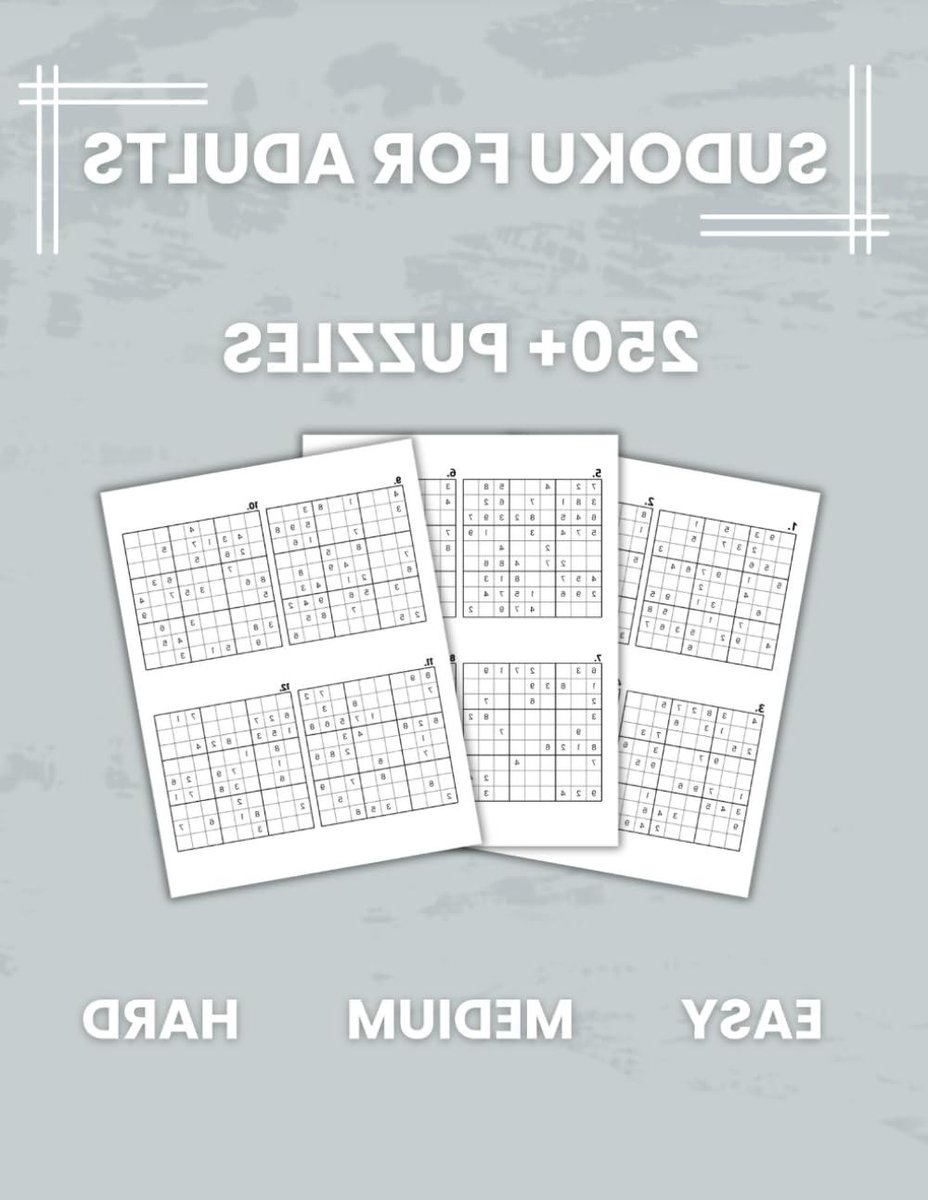 Sudoku Puzzelboek - Hersenkrakers Puzzels - Mentale Uitdaging - Meer dan 250 Puzzels - 21.59 x 27.94 cm - Niet gespecificeerd