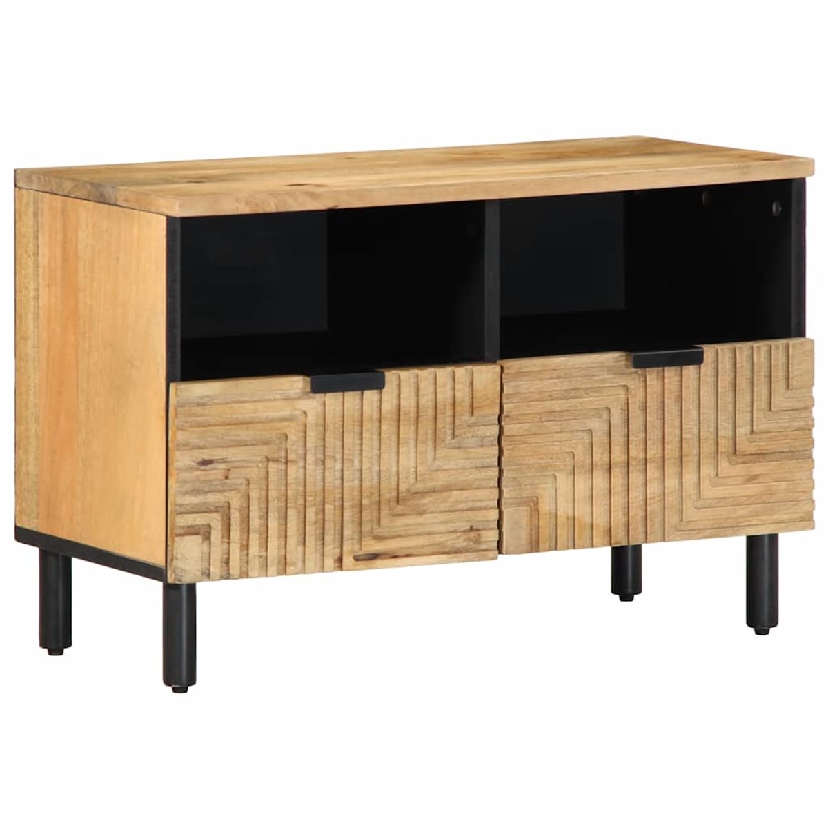 vidaXL - Tv-meubel - 70x33x46 - cm - massief - mangohout - bruin