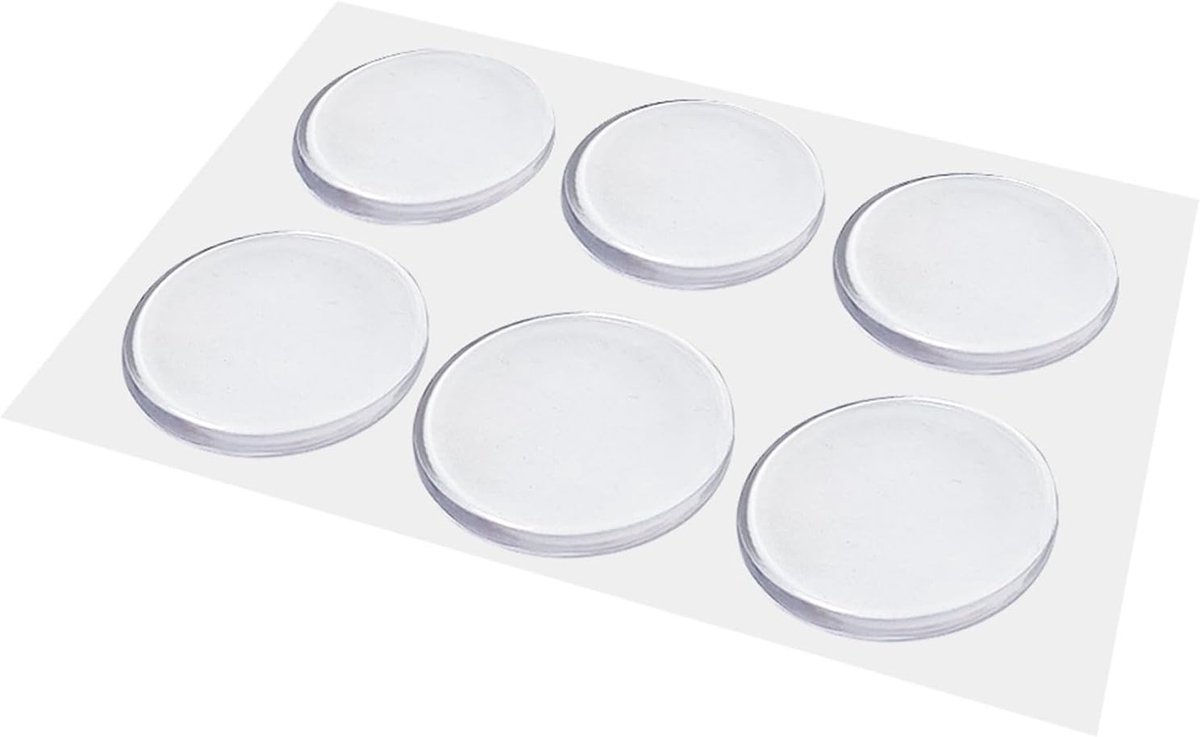 Door stoppers for wall - transparent rubber buffers - door buffer elastic buffers - wall protection adhesive door buffer for glass panes wooden board white stop buffers adhesive dots