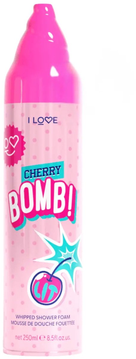 I LOVE Cherry Bomb Whipped Shower Foam – Douchemousse – 250 ml