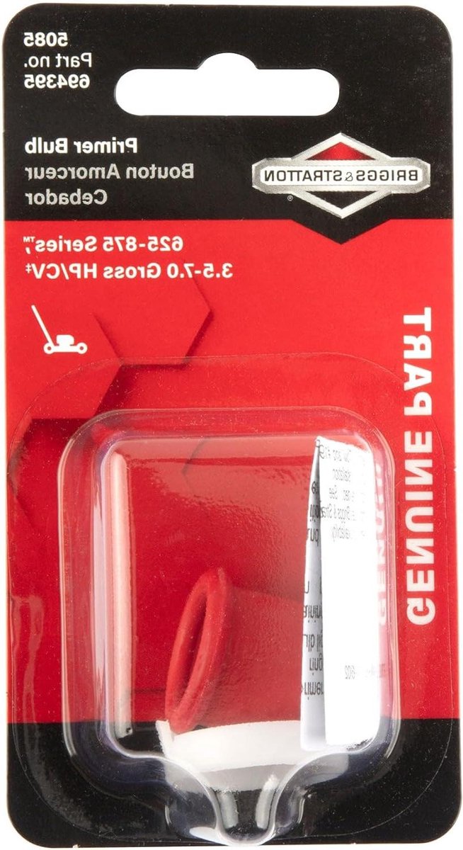 Carburateurpomp Grasmaaier - Brandstofpomp Primer - Motor Starten - Origineel Onderdeel - 508 x 762 x 127 cm - Zwart