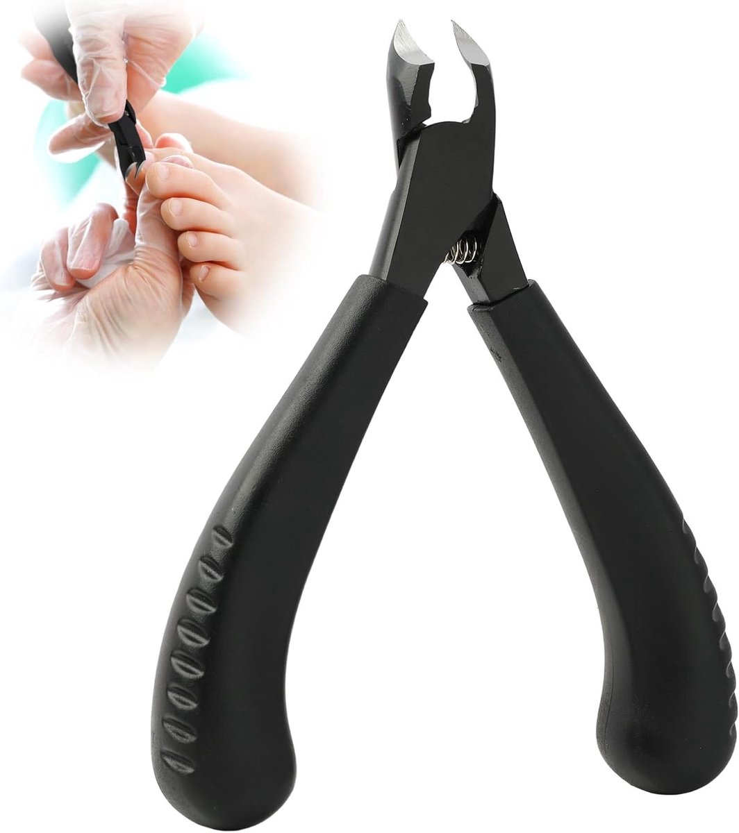 Professionele Nagelknippers met Rechte Blad voor Ingegroeide Teennagels, RVS Nagelschaar voor Sterke Teennagels en Vingernagels, Perfect voor Voetzorg en Nagelverzorging