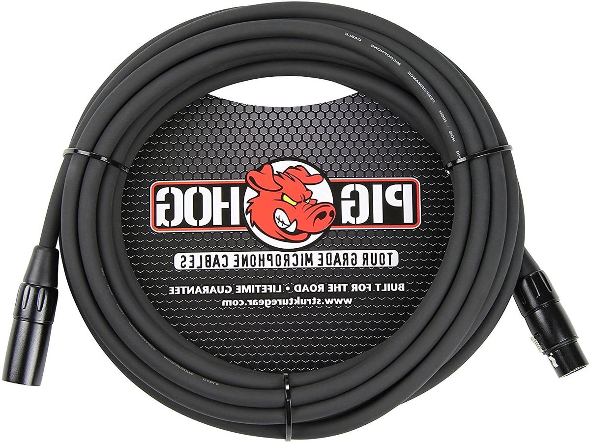 Microfoon Kabel - XLR Kabel - Muziek Opnemen - Hoge Kwaliteit Rubber - 15 Voet - Zwart