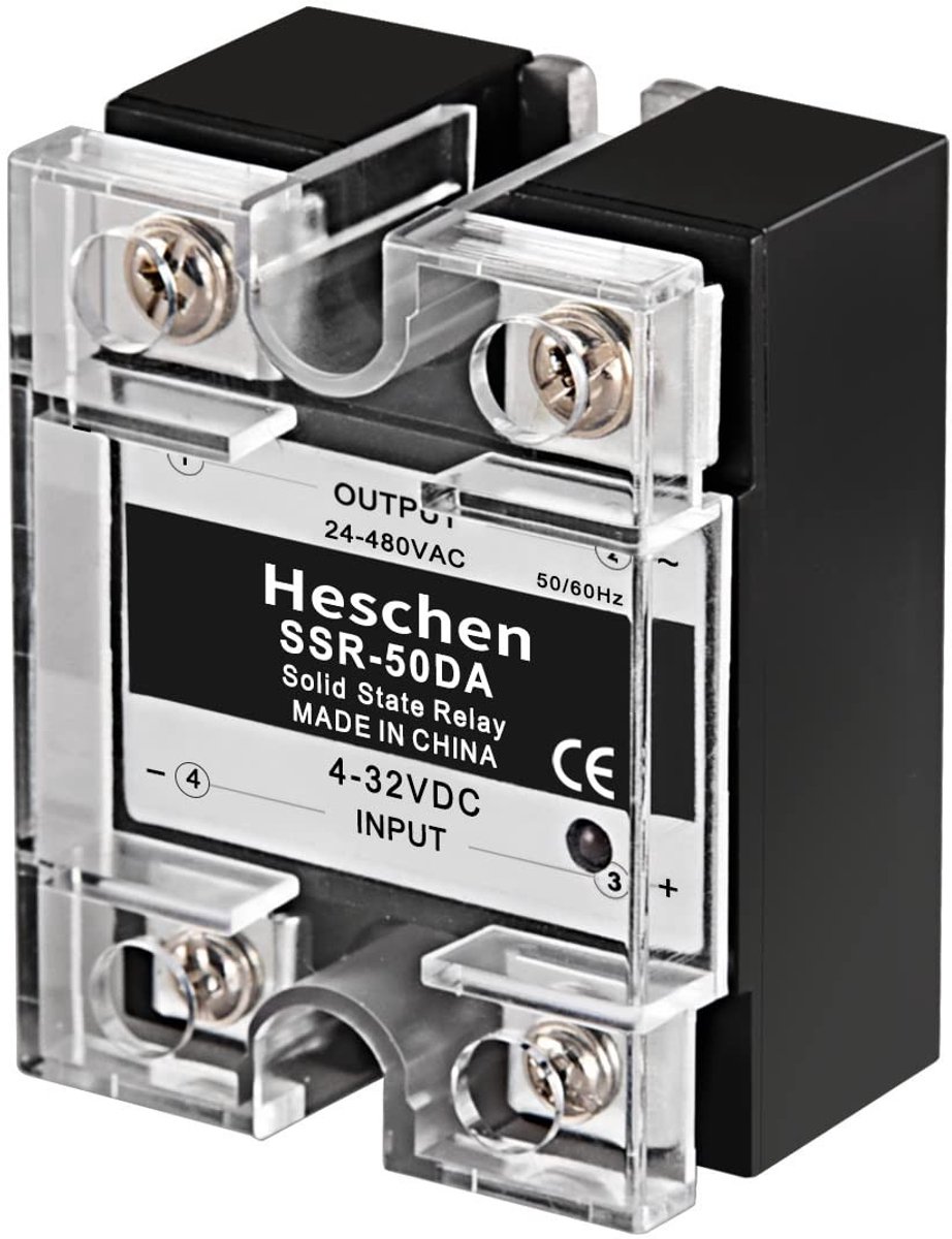 ONF3 - DC/AC Solid State Relais - 50A SSR-50DA - Compact en betrouwbaar - 4-32VDC invoer - 24-480VAC uitvoer - Voor industriële toepassingen - I...