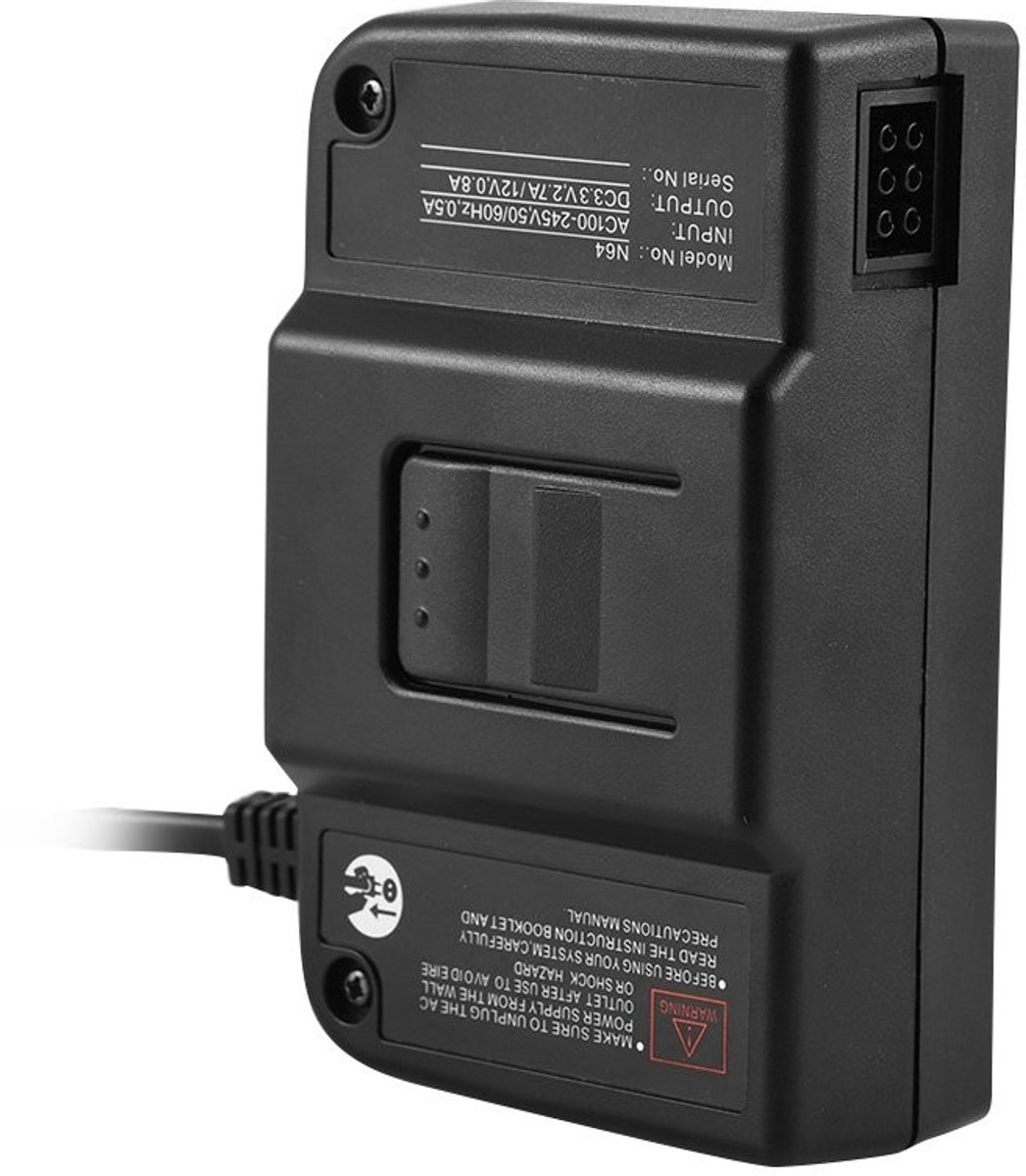 SPHProducts - DC 12V voeding - reservevoeding Nintendo 64 - compacte adapter - veilig opladen - efficiënt en draagbaar - geschikt voor gaming - model