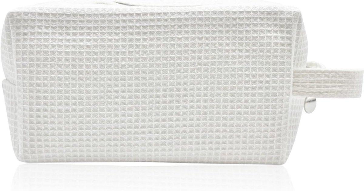 Cosmetica Tas met Ruitpatroon - Ruime Toilettas voor Vrouwen, Ideaal voor Reizen en Make-up Accessoires