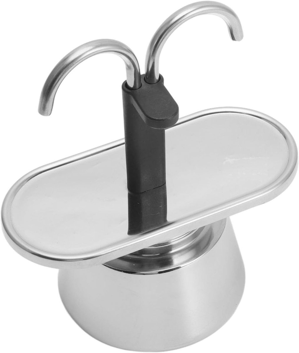 Mini Moka Pot voor 2 Kopjes - RVS Koffiezetter voor Italiaanse Espresso - 100ML DIY Koffie Set met Koffie Maker en Accessoires