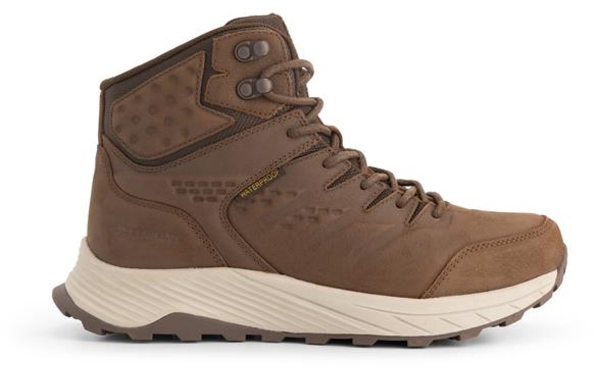 Travelin’ Hobro Dames Halfhoge wandelschoenen Waterdicht Donkerbruin