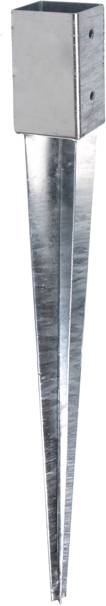 Alberts 208172 Inrijmof | voor ronde of vierkante houten palen | thermisch verzinkt | 46 x 46 mm | totale lengte 550 mm