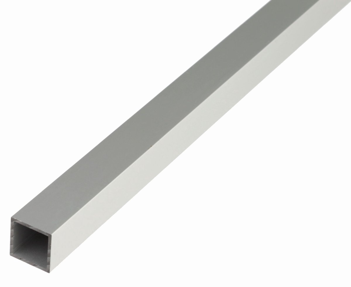Alberts 471682 vierkante buis | aluminium, zilverkleurig geanodiseerd | 1000 x 50 x 50 mm