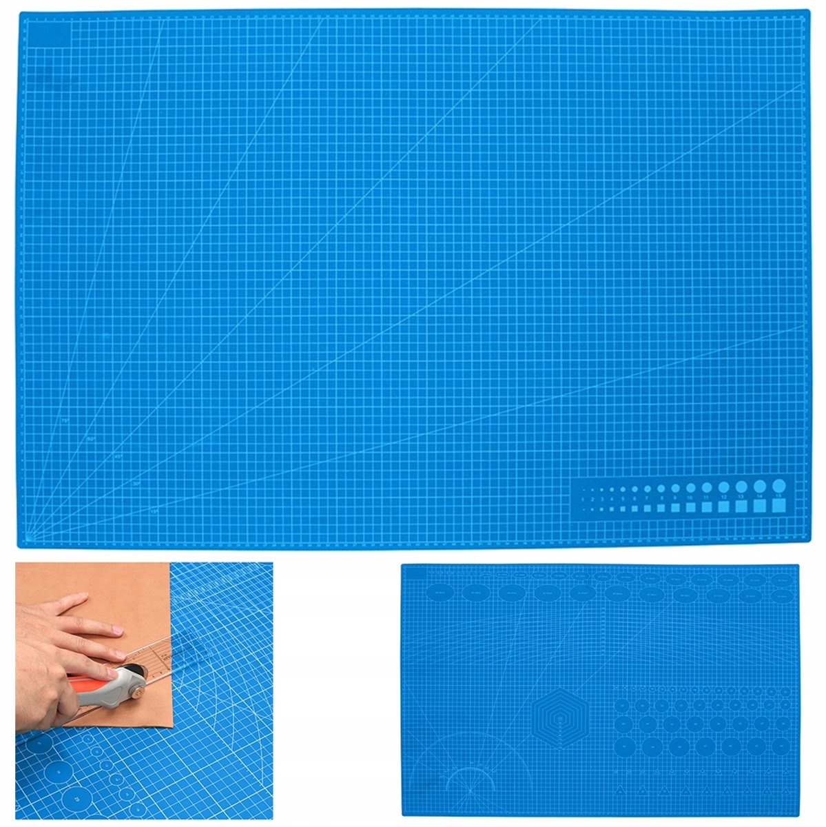 Hangzhou A Link Star Technology - Modeling Snijmat - A1 Formaat - Blauw - Dubbelzijdig