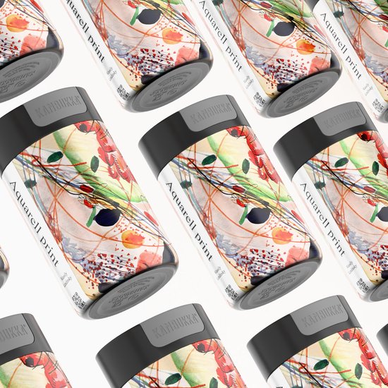 Kambukka Olympus Thermosbeker 300 ml - Kandinsky aquarelprint — afbeelding 3