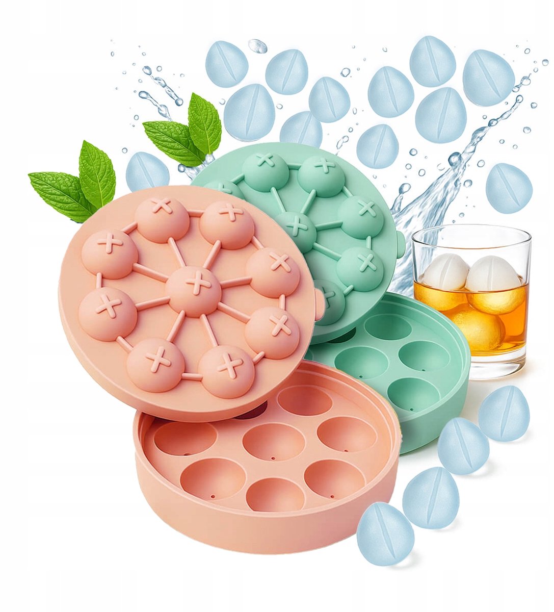 Bimberek - Siliconen IJsblokjesvorm - Tulpen 3D - Voor Dranken en Desserts