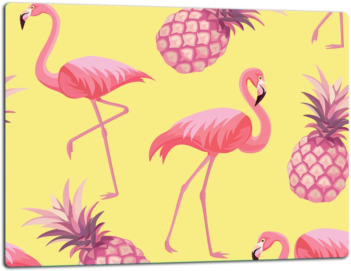 TMK ArtDeko - Snijplank - Inductie - Flamingo - 52x40cm