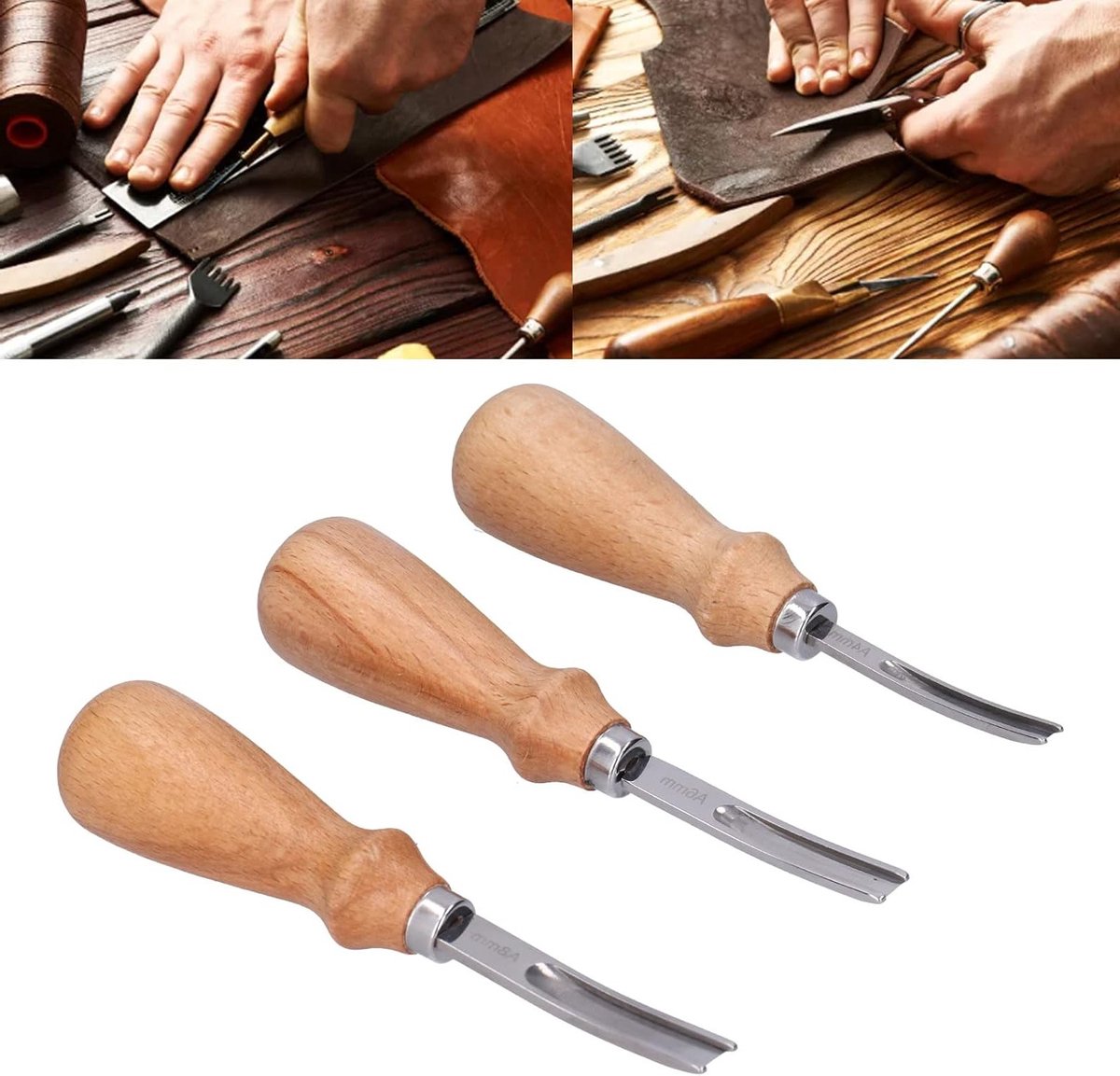 Professionele Leerafwerkingsgereedschap voor DIY Handgemaakte Projecten - Randen Schaven, Bevelen en Snijden