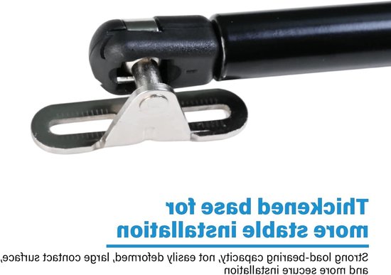 Hydraulische Gasveer 200N voor Meubels, Telescoopstang, Amortisseur voor Keuken en Deuren, Zwart van Merkloos	 — afbeelding 3
