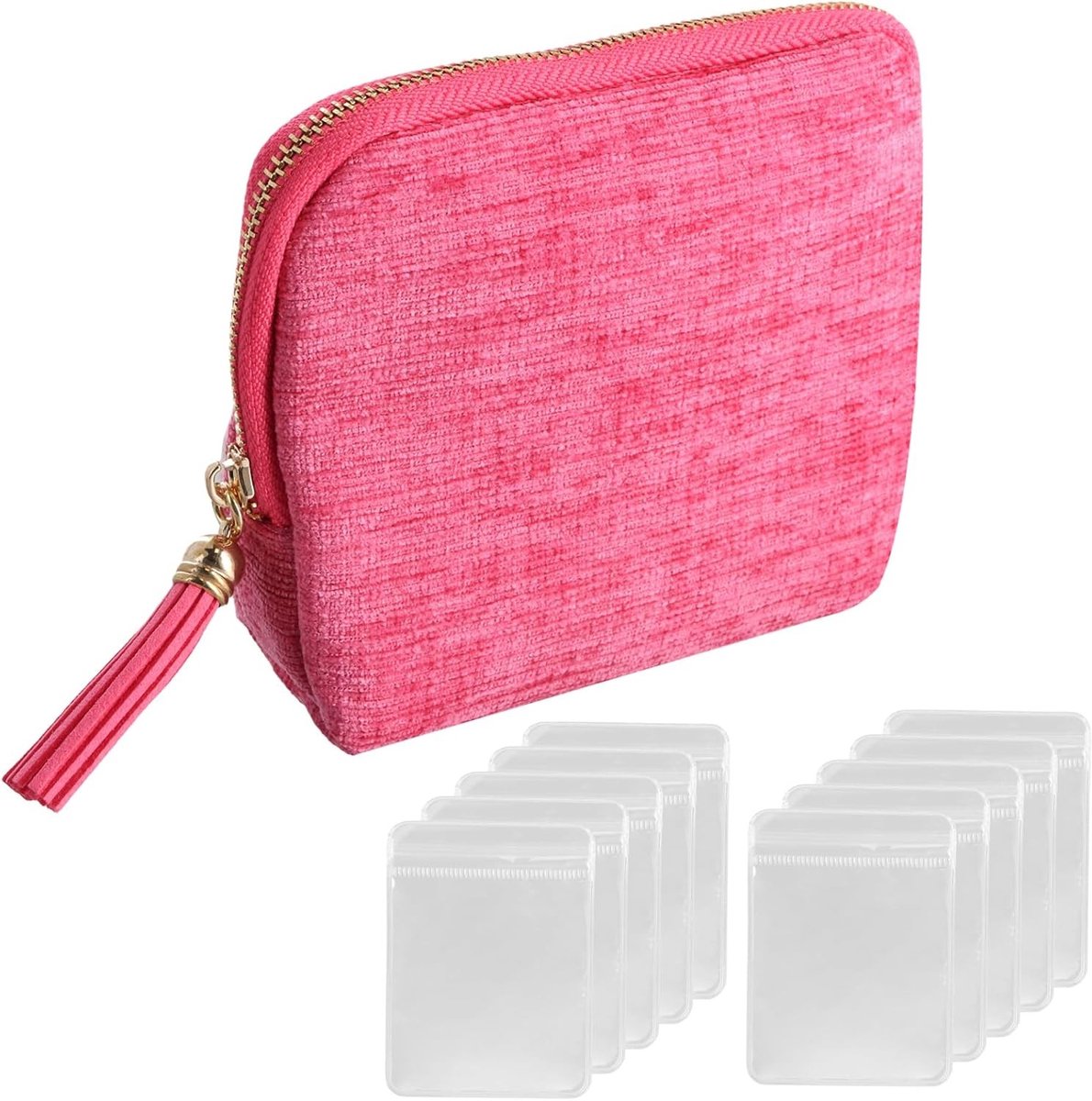 Sieradenopbergdoos met Franje, Organiser voor Sieraden en Cosmetica, 7 Compartimenten voor Armbanden, Ringen en Kettingen