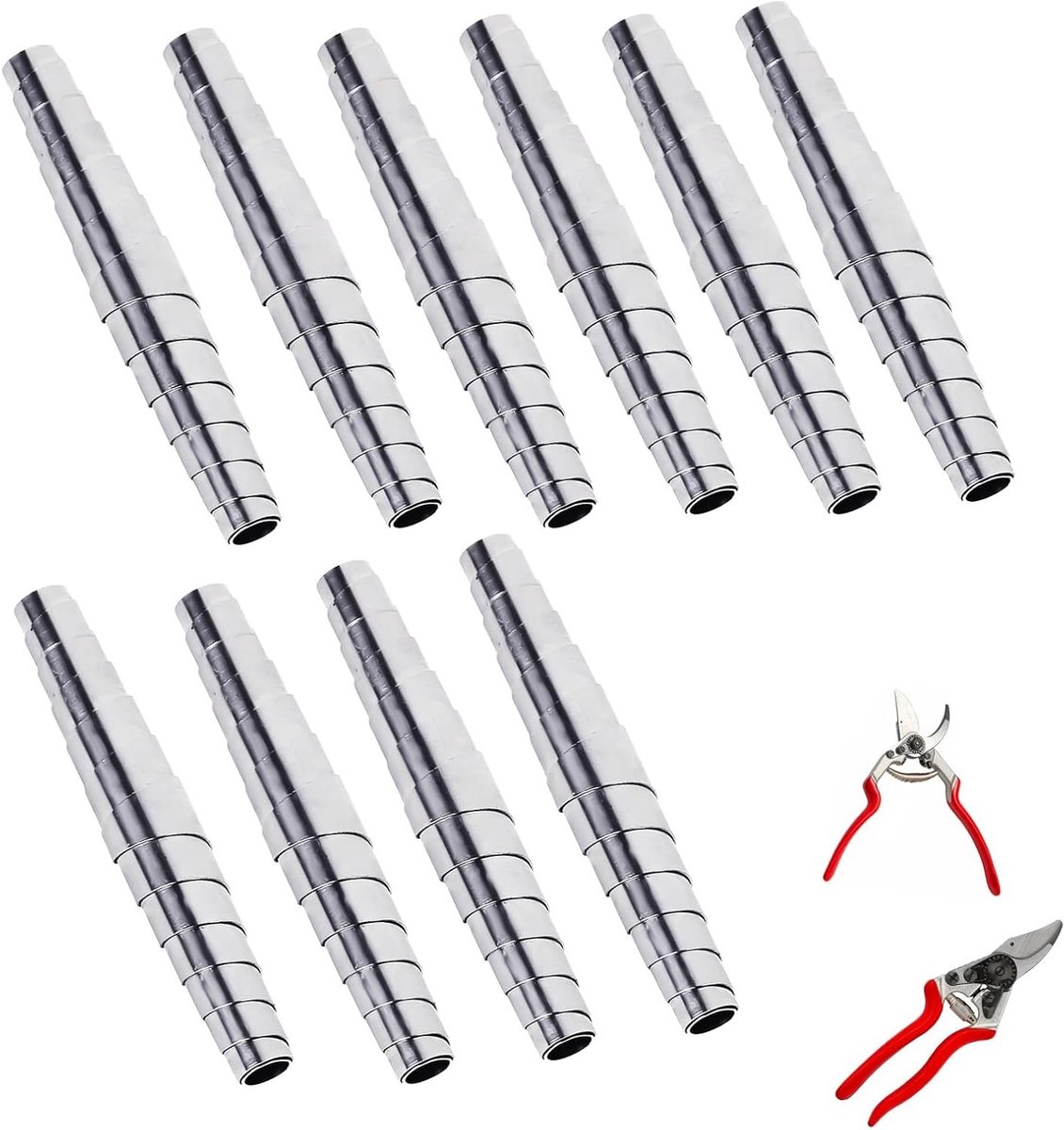 10 Stuks Veer voor Snoeischaar, 6 cm Vervangveer, Geschikt voor de meeste Spiral Snoeischaren, RVS Snoeigereedschap, Tuinonderhoud Accessoires