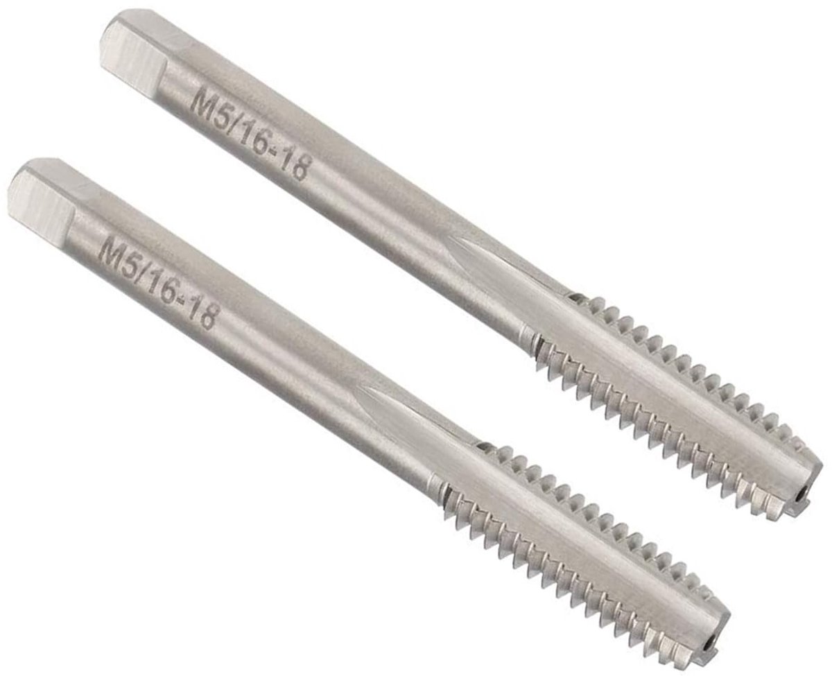 Allecto - Machinekraan - Schroefdraad Tappen - 2 Stuks - 5/16-18 - Perfect voor DIY en Reparatie - Voor Machinisten