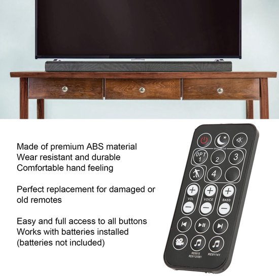 Store_9 - Universele Soundbar-Afstandsbediening - Vervangen Afstandsbediening - Eenvoudig in gebruik - Geschikt voor Polk Soundbar systemen - Handi... van Merkloos — afbeelding 4