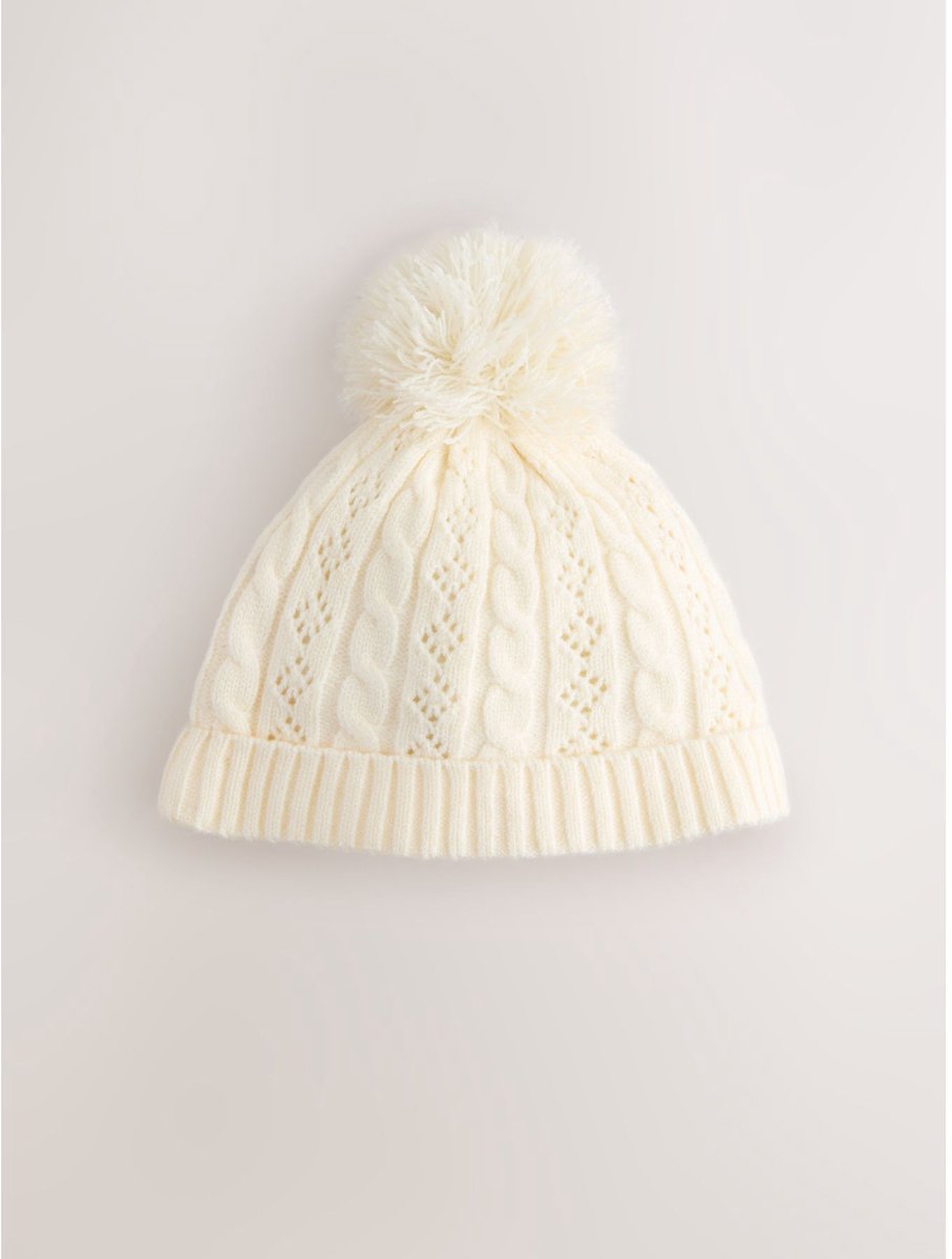 Next - Meisjes - Babybeanie-muts - Crème