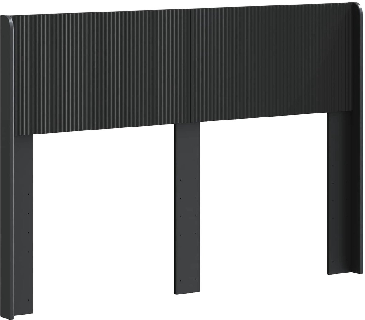 vidaXL - Hoofdbord - Zwart - PB