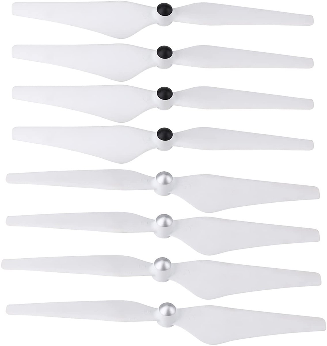 Allecto - Zelfspannende propeller - Prop vervanging - 8 delen/set - Quadcopter Blade - CW propellers - Geschikt voor E300 en meer - Standaard f...