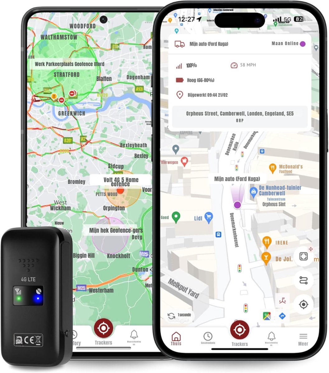 MIRA® GPS Tracker fiets - GPS Tracker - GPS Trackers - Zwart - 4cm x 2cm x 7cm