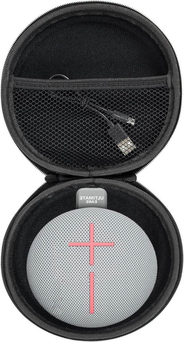 Draagbare Hard Case voor Ultimate Ears MINIROLL Bluetooth Speaker - Bescherming, Zwart, Schokbestendig