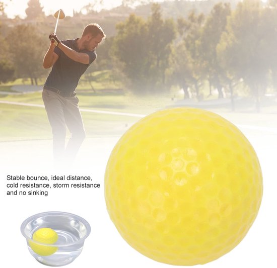 aladdien - Drijvende golfballen - Golf Training - 2 lagen - Geel - Buitensporten - Golf Praktijk Ballen - Geschikt voor watergebieden van Merkloos — afbeelding 2