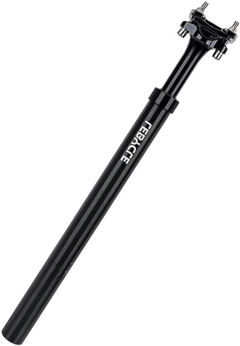 Fietszadelpen MTB fiets aluminiumlegering 400 mm schokdemper zadelpen verstelbare vering zadelpen reizen 50 mm fiets zadelpen (27,2 mm x 400 mm)